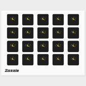 Whimsigoth Night Sky Sun Moon Witchy Vierkante Sticker (Vel)