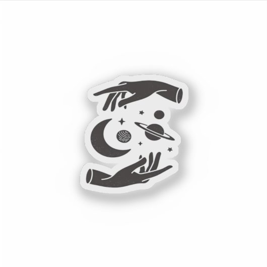 Whimsigoth-ontwerp Sticker (Voorkant)