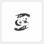 Whimsigoth-ontwerp Vierkante Sticker (Voorkant)