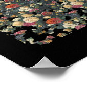 Whimsigoth Oude Victoriaans Bloemenolie Schilderkl Poster (Hoek)