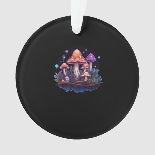 Whimsigoth paddenstoelen en kristallen ornament (voorkant)