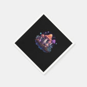 Whimsigoth paddenstoelen en kristallen servet (Hoek)