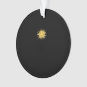 Whimsigoth Pentagram Sun Classic Ornament (voorkant)