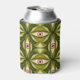 Whimsigoth Roze Oog Groen Botanisch Maximalistisch Blikjeskoeler