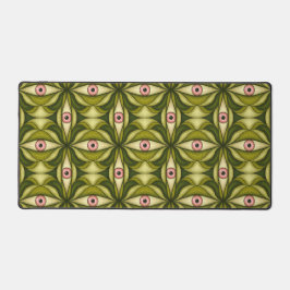 Whimsigoth Roze Oog Groen Botanisch Maximalistisch Bureaumat