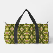 Whimsigoth Roze Oog Groen Botanisch Maximalistisch Plunjezak (Voorkant)