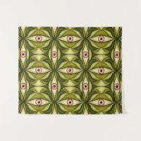 Whimsigoth Roze Oog Groen Botanisch Maximalistisch