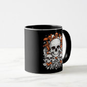Whimsigoth Skulls & Mushrooms Botanische leeftijd Mok (Voorkant rechts)