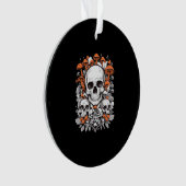 Whimsigoth Skulls & Mushrooms  Botanische leeftijd Ornament (voorkant)