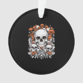 Whimsigoth Skulls & Mushrooms  Botanische leeftijd Ornament (voorkant)