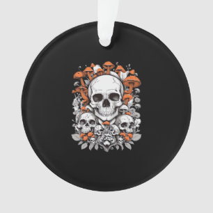 Whimsigoth Skulls & Mushrooms  Botanische leeftijd Ornament