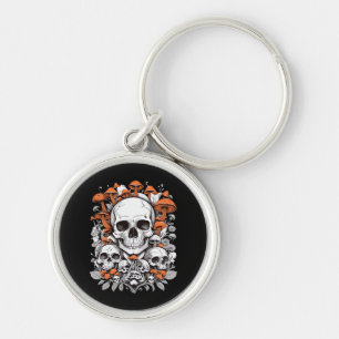 Whimsigoth Skulls & Mushrooms Botanische leeftijd Sleutelhanger