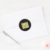 Whimsigoth Snail Classic Ronde Sticker (Envelop)