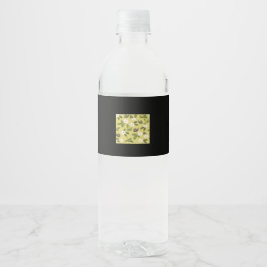 Whimsigoth Snail Classic Waterfles Etiket (Voorkant)