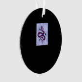 Whimsigoth Snake Spinnen Bloemen Ornament (voorkant)