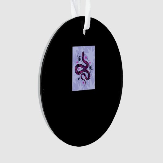 Whimsigoth Snake Spinnen Bloemen Ornament (voorkant)