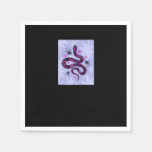 Whimsigoth Snake Spinnen Bloemen Servet (Voorkant)