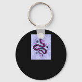 Whimsigoth Snake Spinnen Bloemen Sleutelhanger (Voorkant)