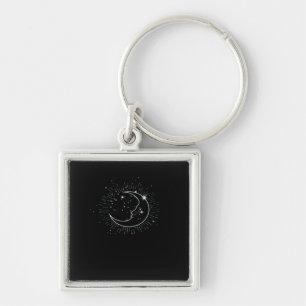 Whimsigoth Sterrennacht Moon Witchy Classic Sleutelhanger