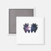 Whimsigoth Sterrennacht Zon Maan Hekserig Klassiek Magneet (Voorkant / Achterkant)