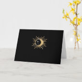 Whimsigoth Sun Moon Space Classic Kaart (Gele Bloem)