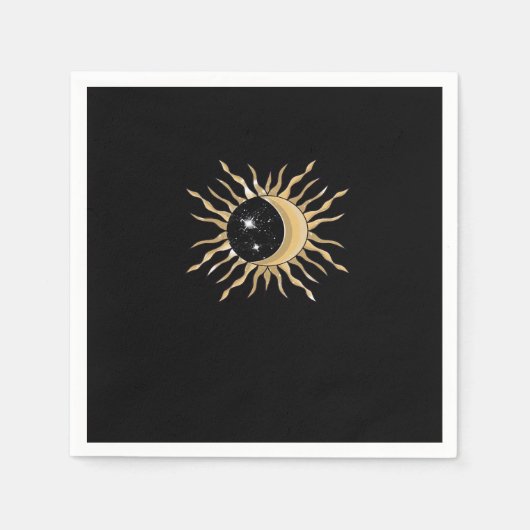 Whimsigoth Sun Moon Space Classic Servet (Voorkant)