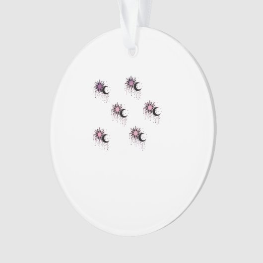 Whimsigoth Sun Moon Witchy Ornament (voorkant)