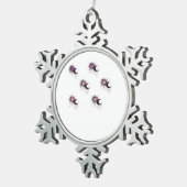 Whimsigoth Sun Moon Witchy Tin Sneeuwvlok Ornament (Rechts)