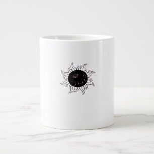 Whimsigoth Sun Space Mountains en zonsondergang Grote Koffiekop