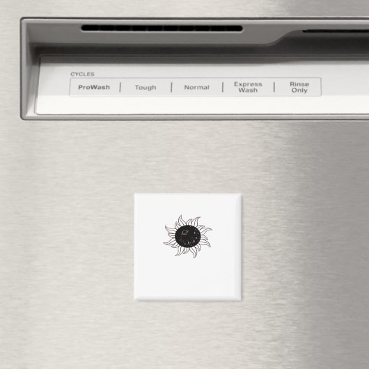 Whimsigoth Sun Space Mountains en zonsondergang Magneet (Insitu (Vaatwasser))