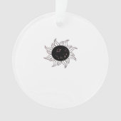 Whimsigoth Sun Space Mountains en zonsondergang Ornament (voorkant)