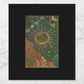 Whimsigoth Swirl-Poster Wijn Etiket (Enkel label)