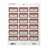 WHIMSIGOTH VAKANTIE adres/verzendlabel Etiket (Full Sheet)