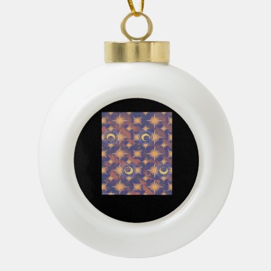 Whimsigoth Wallpaper Classic Keramische Bal Ornament (Voorkant)