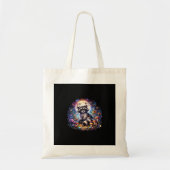 Whimsigoth Wasbeer van Moonlight, Schattigee kleur Tote Bag (Voorkant)