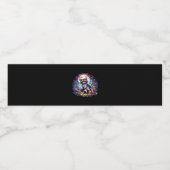 Whimsigoth Wasbeer van Moonlight, Schattigee kleur Waterfles Etiket (Enkel label)