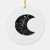 Whimsigoth Witch Moon Wicca Kawaii Gothic Tattoo A Keramisch Ornament (Voorkant)