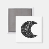 Whimsigoth Witch Moon Wicca Kawaii Gothic Tattoo A Magneet (Voorkant / Achterkant)