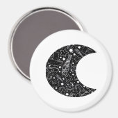 Whimsigoth Witch Moon Wicca Kawaii Gothic Tattoo A Magneet (Voorkant / Achterkant)