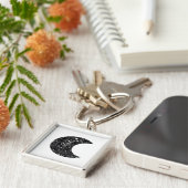 Whimsigoth Witch Moon Wicca Kawaii Gothic Tattoo A Sleutelhanger (Zijkant)