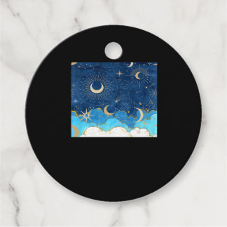 Whimsigoth Wolken Zon Maan Witchy Classic Bedankjes Labels
