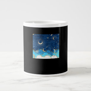 Whimsigoth Wolken Zon Maan Witchy Classic Grote Koffiekop