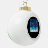 Whimsigoth Wolken Zon Maan Witchy Classic Keramische Bal Ornament (Links)