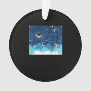 Whimsigoth Wolken Zon Maan Witchy Classic Ornament
