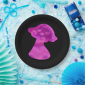 Whimsigoth Zen Pattern Mushroom Papieren Bordje (Feest)