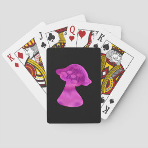 Whimsigoth Zen Pattern Mushroom Pokerkaarten