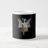 Whimsigoth Zombie Fairy Old Time Gothic Moody Art Grote Koffiekop (Voorkant)