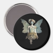 Whimsigoth Zombie Fairy Old Time Gothic Moody Art Magneet (Voorkant / Achterkant)