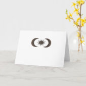 Whimsigoth Zon en manen Kaart (Gele Bloem)