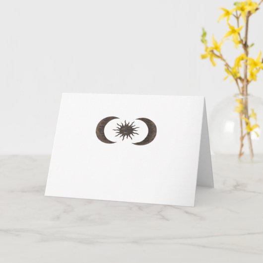 Whimsigoth Zon en manen Kaart (Gele Bloem)